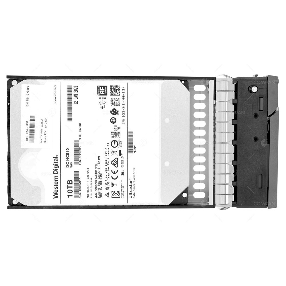 X380A  NETAPP HDD 10TB 7.2K SAS 12G 3.5" LFF FOR NETAPP FAS2720A
