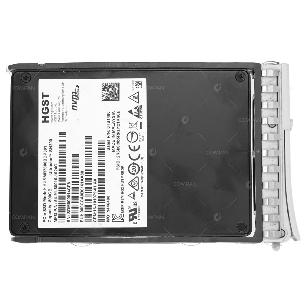 16-101079-01  CISCO NVME SSD 800GB U.2 2.5" SFF PCIE 3.0 FOR UCS C220 C240 M5