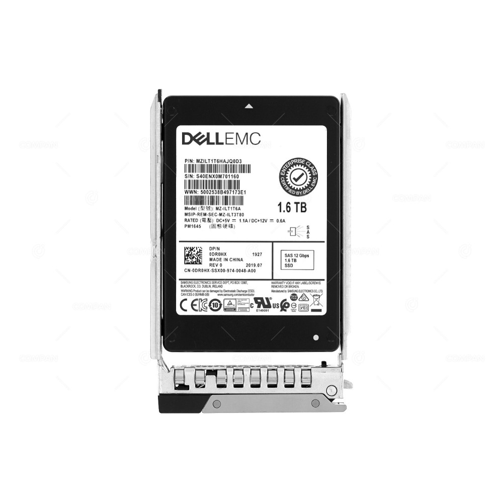 DR0HX G14  DELL SSD 1.6TB SAS 12G 2.5" SFF FOR POWEREDGE G14