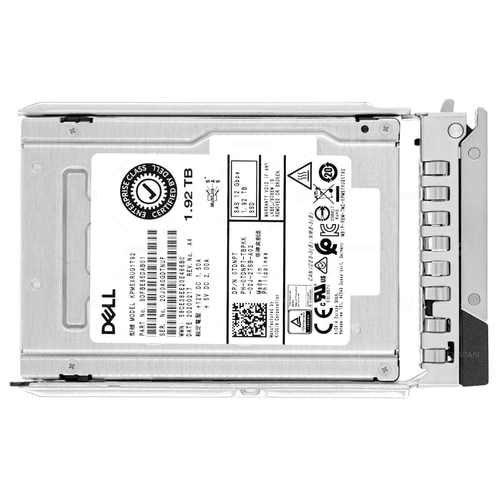 TDNP7 G14  DELL SSD 1.92TB SAS 12G 2.5" SFF FOR DELL POWEREDGE G14