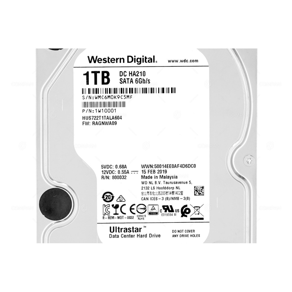 HUS722T1TALA604  HITACHI 1TB 7.2K 6G SATA 3.5 LFF HARD DRIVE