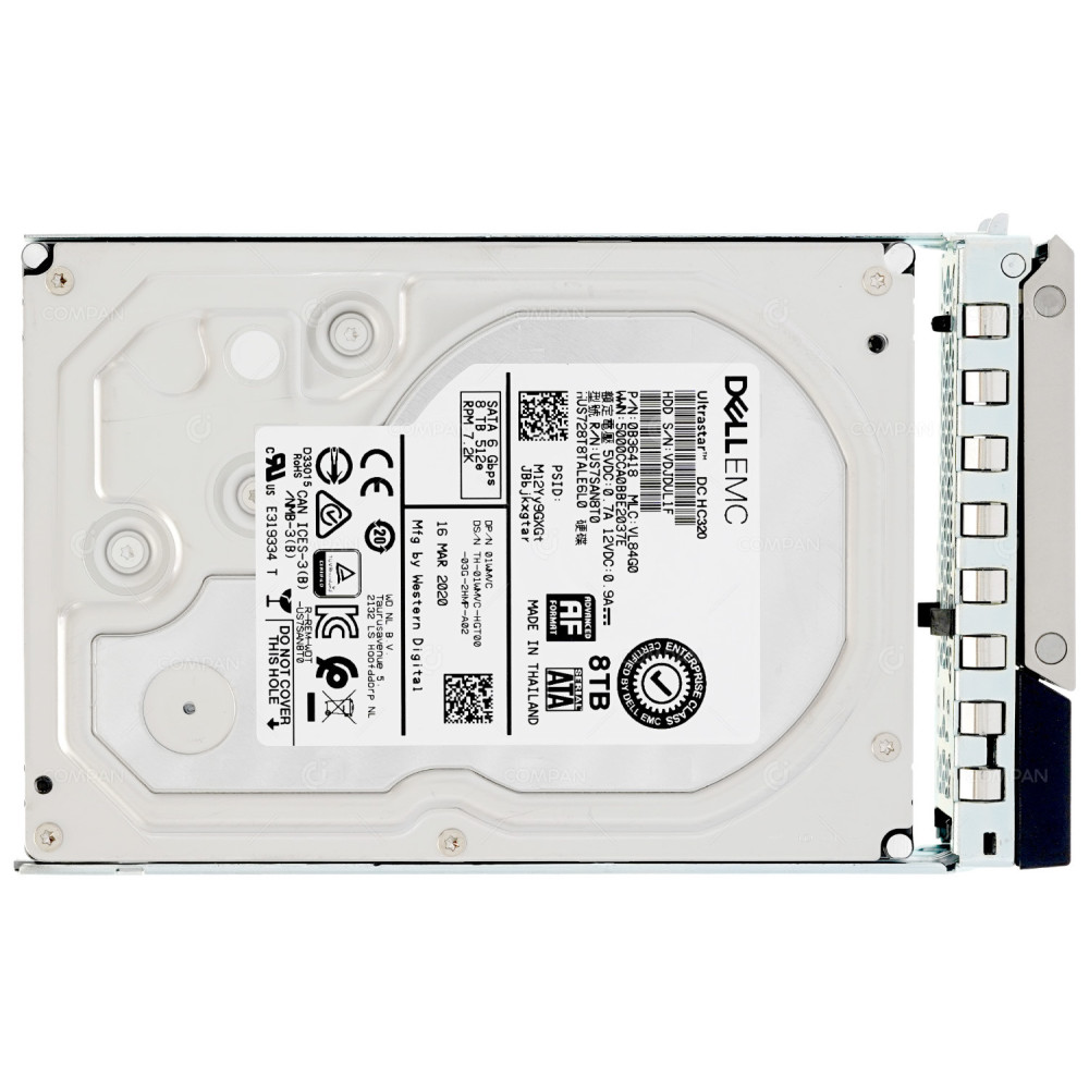 1WMVC G14  DELL HDD 8TB 7.2K SATA 6G 3.5" LFF FOR DELL POWEREDGE G14