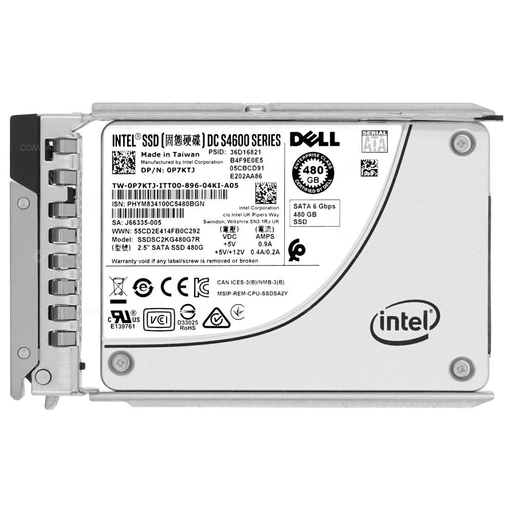 P7KTJ G14  DELL 480GB 6G SATA 2.5 SFF SSD FOR G14 G15