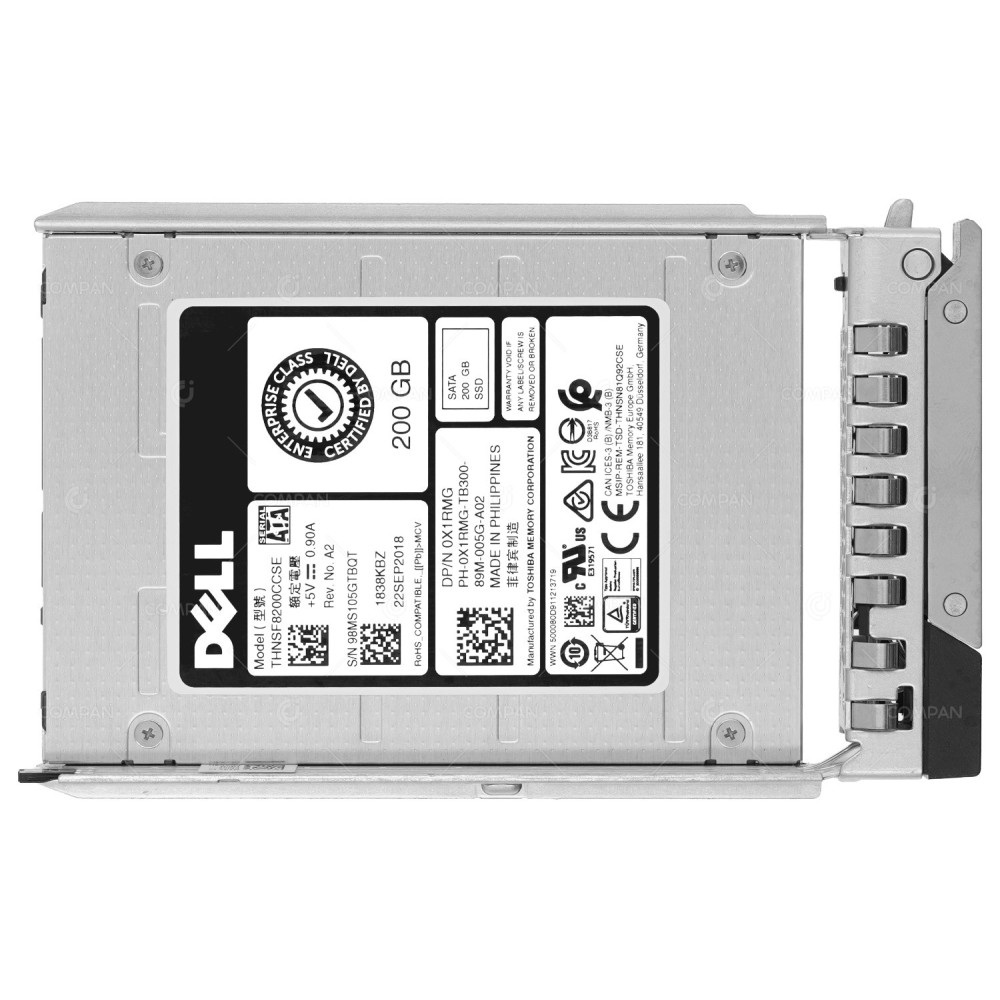 X1RMG G14  DELL SSD 200GB SATA 6G 2.5" SFF SSD FOR DELL POWEREDGE G14 G15