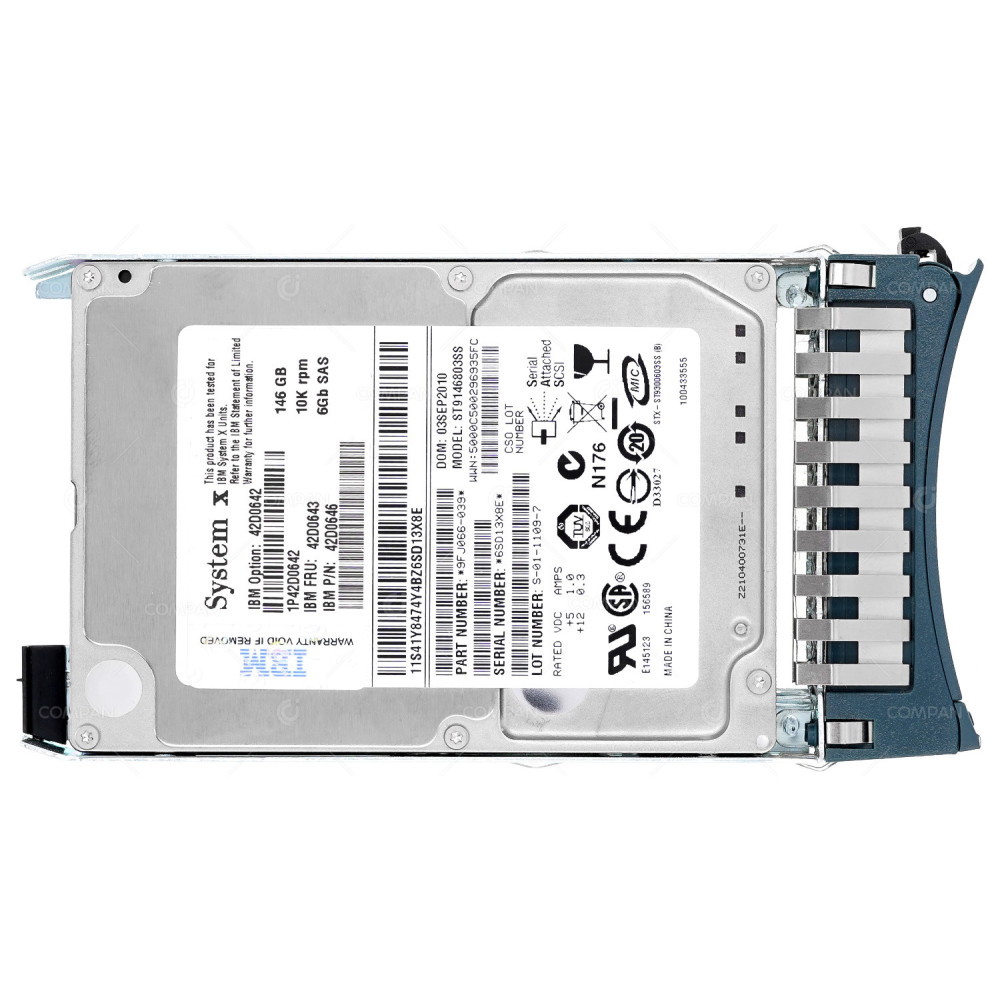42D0643  IBM 145GB 10K 6G SAS 2.5 SFF HARD DRIVE