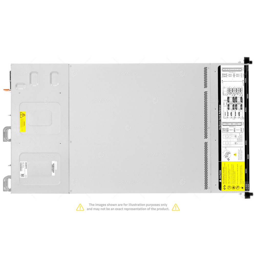 GIGABYTE H261-Z60 rev 1.1 8x EPYC 7451 384GB RAM 8x 250GB NVME M.2 Rails