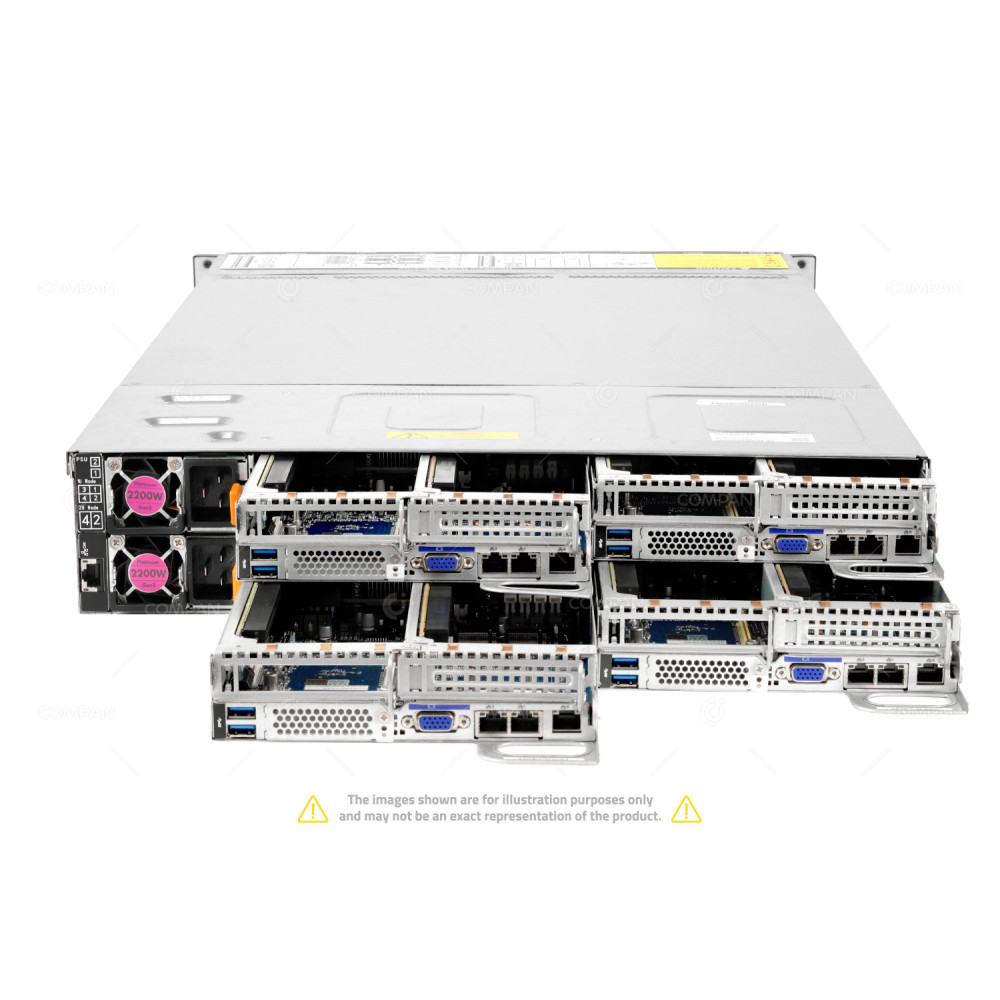 GIGABYTE H261-Z60 rev 1.1 8x EPYC 7451 4TB RAM 8x 4TB NVME M.2 Rails