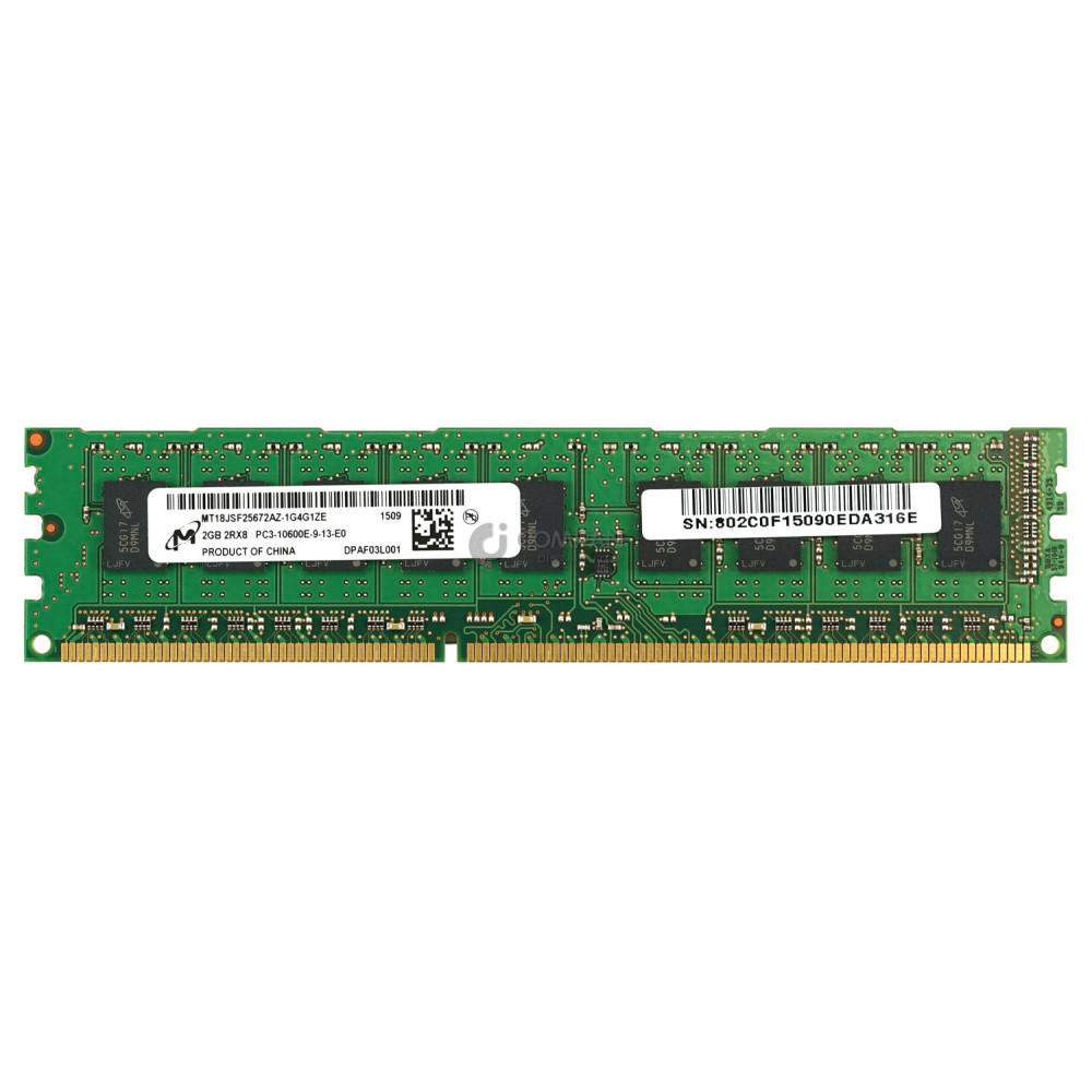 100-562-863 EMC DDR3 2GB 2RX8 PC3-10600 1333MHZ UDIMM FOR EMC VNX5300 VNX5700