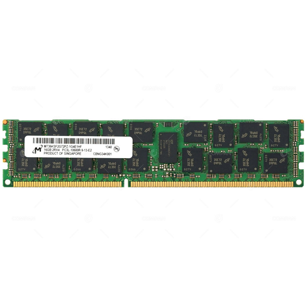 647653-081 HP DDR3 16GB 2RX4 PC3L-10600R 1333MHZ RDIMM