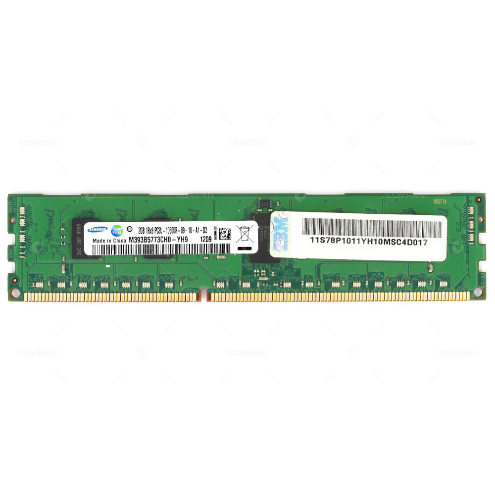 78P1011 IBM MEMORY 2GB 1RX8 PC3L 10600R RDIMM FOR POWER7 M393B5773CH0-YH9