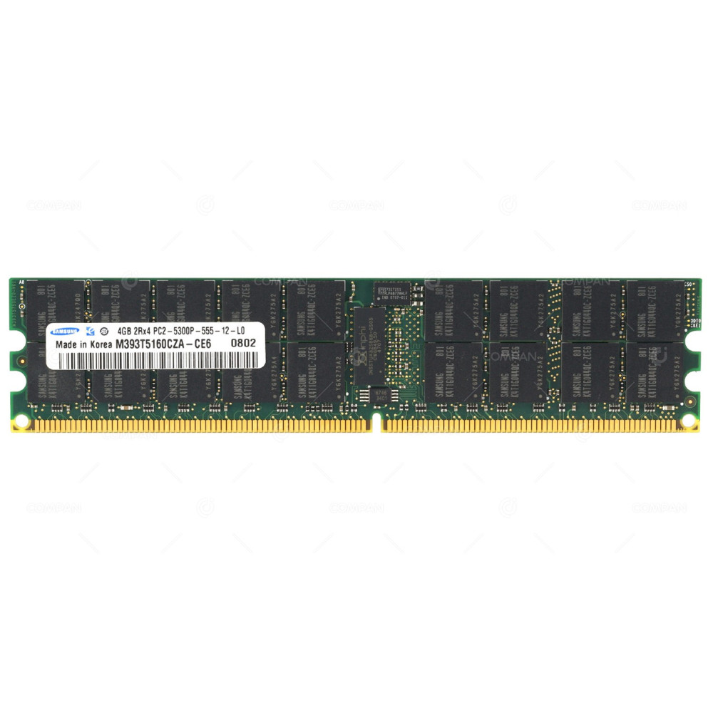 M393T5160CZA-CE6 SAMSUNG DDR2 MEMORY 4GB 667 MHz 2RX4 PC2-5300P