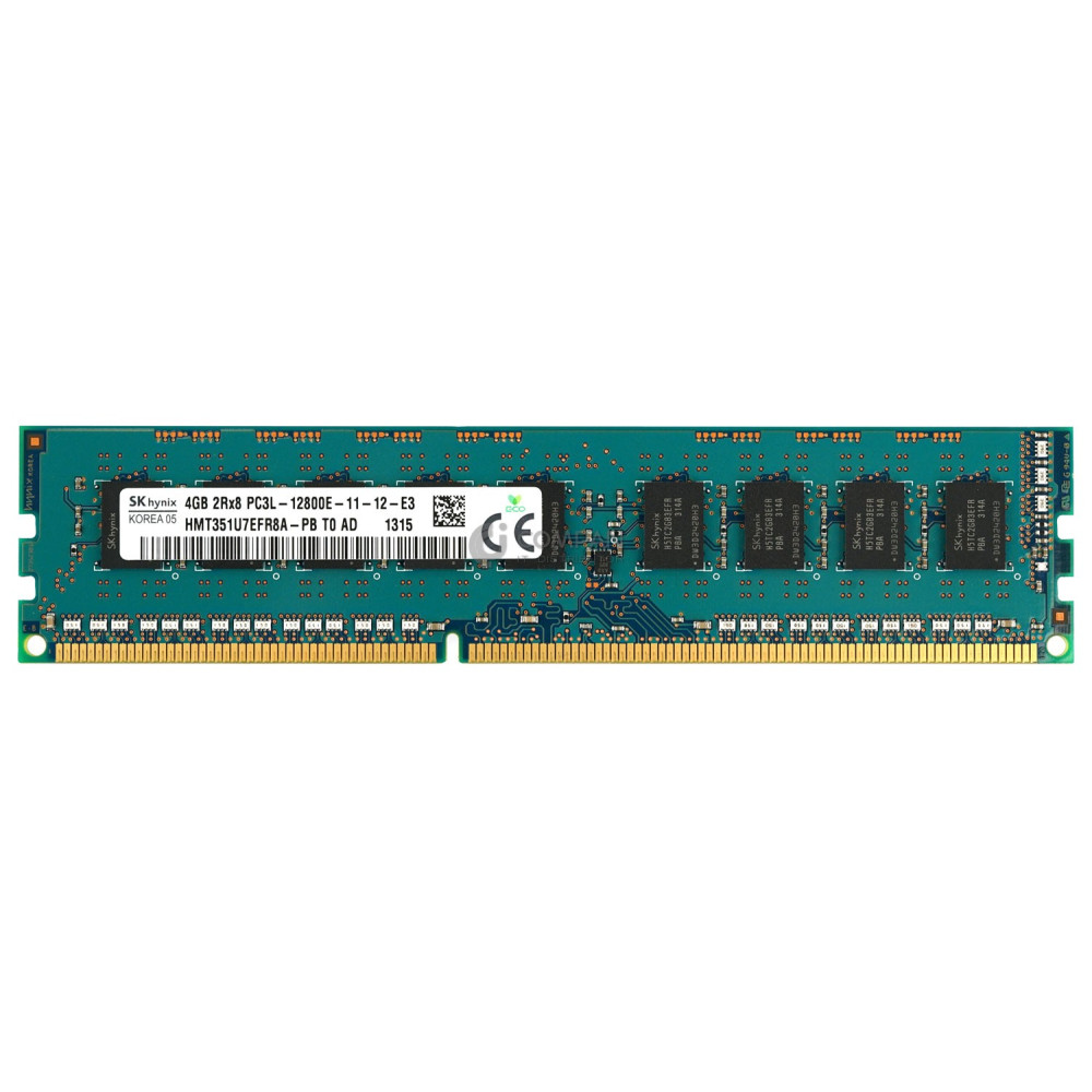 HMT351U7EFR8A-PB HYNIX MEMORY 4GB 2RX8 PC3L 12800E DDR3