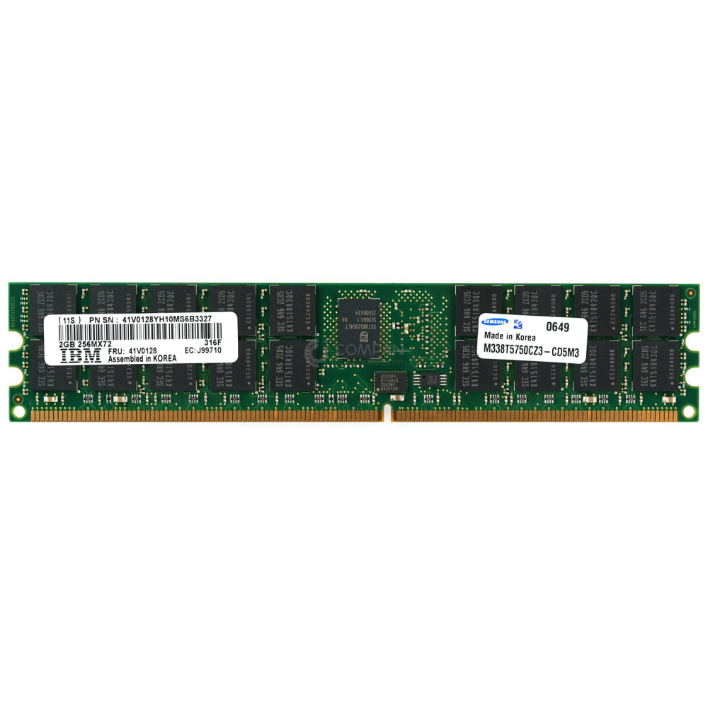 41V0128 IBM MEMORY 2GB DDR2 533MHZ FOR POWER SERIES - M338T5750EZ3-CD5M3, HYMP525E72BP4F-C4