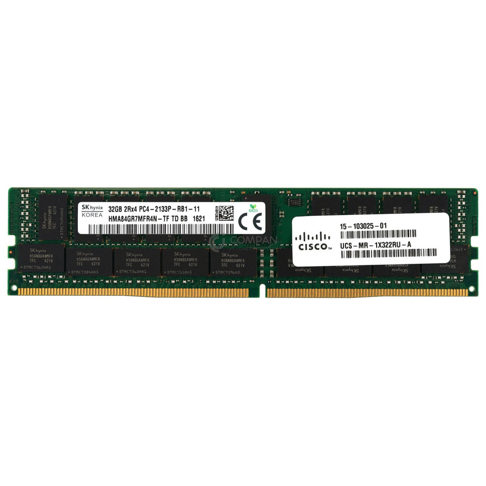 15-103025-01 CISCO DDR4 32GB 2RX4 PC4-17000 2133MHZ RDIMM
