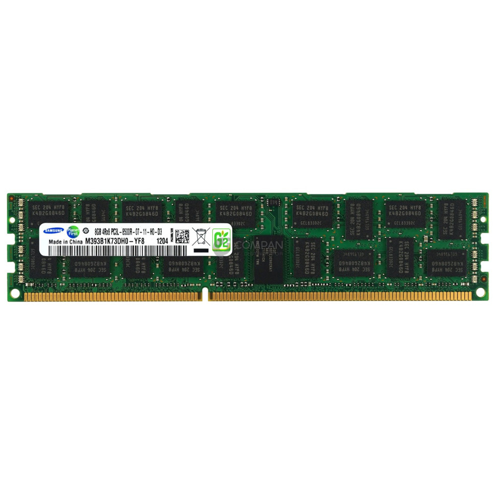 M393B1K73DH0-YF8 SAMSUNG MEMORY 8GB 4RX8 PC3L 8500R DDR3