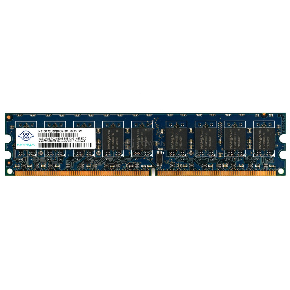 NT1GT72U8PB0BY-3C NANYA 1GB 2RX8 PC2-5300E  DDR