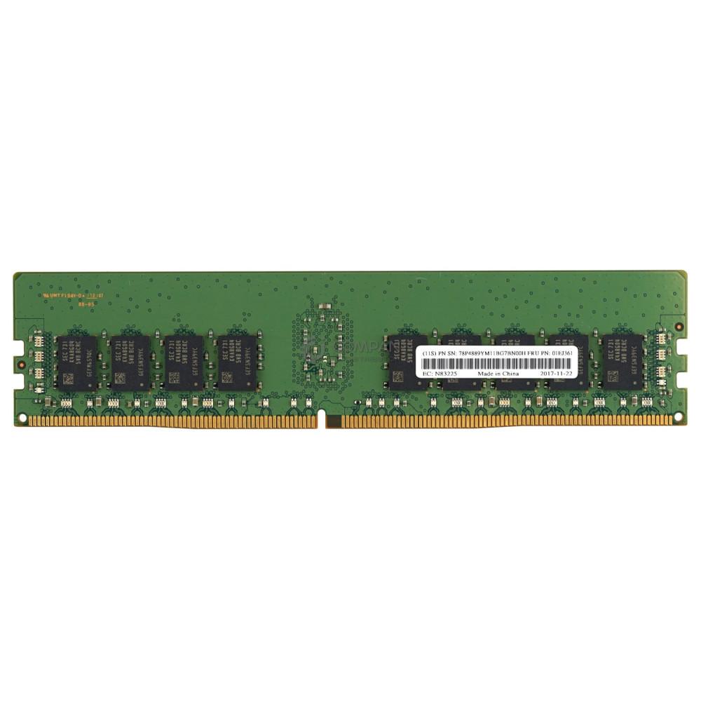 01EJ361 IBM DDR4 16GB 1RX4 PC4-19200 2400MHZ RDIMM CAS 17-17-17