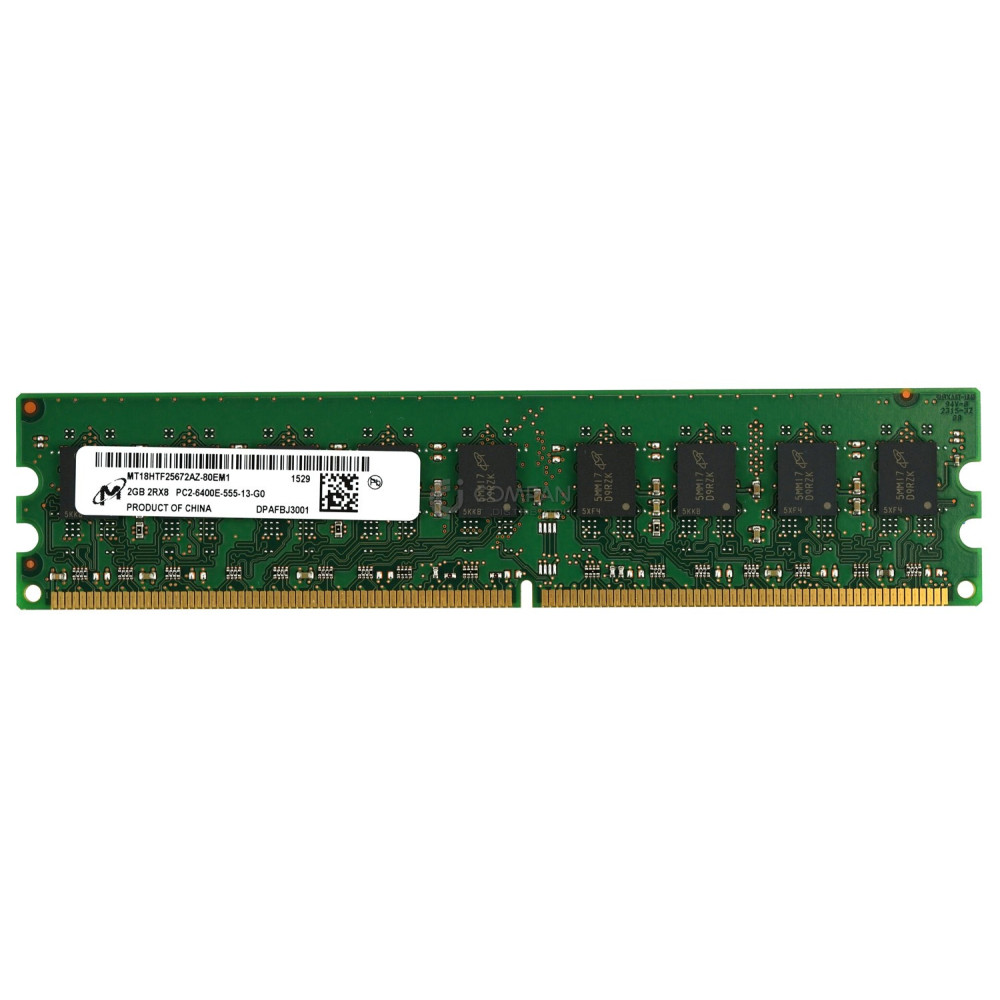 MT18HTF25672AZ-80EM1 MICRON 2GB 2RX8 PC2-6400E DDR2-800MHZ