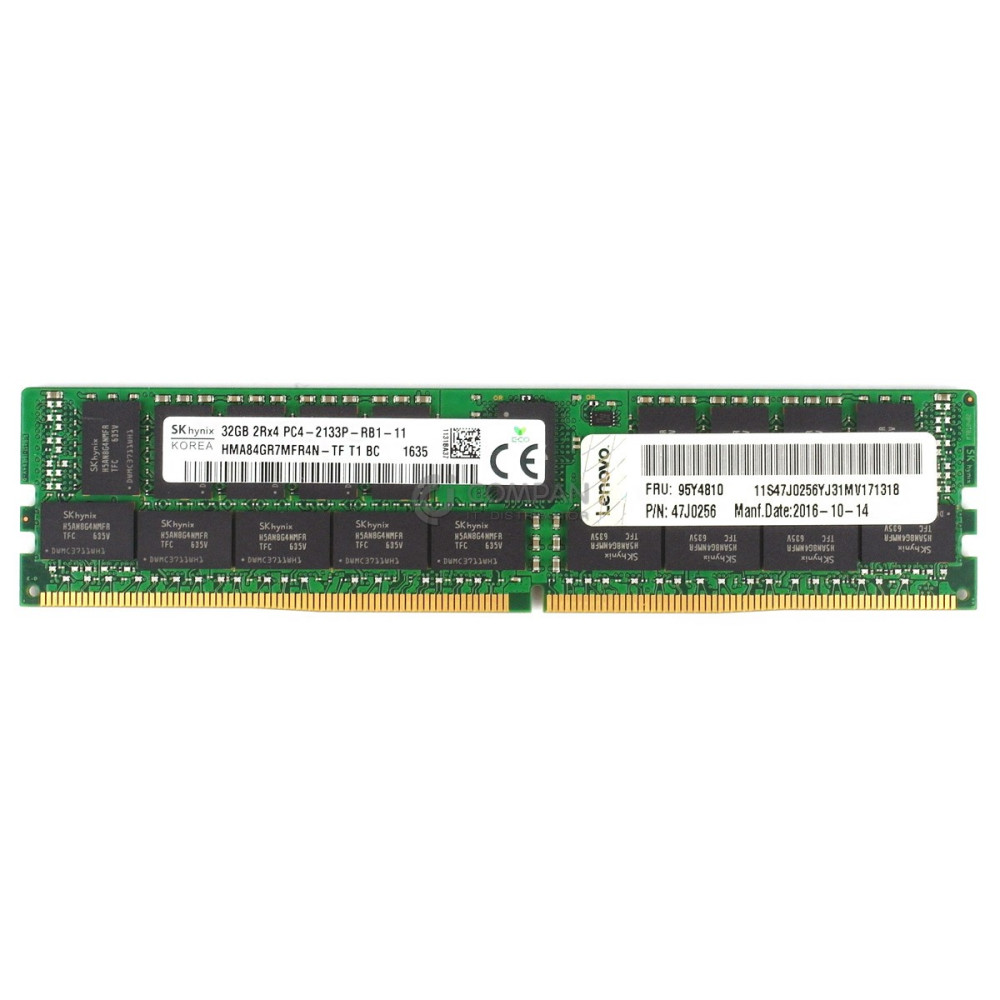 95Y4810 IBM DDR4 32GB 2RX4 PC4-17000 2133MHZ RDIMM CAS 15-15-15