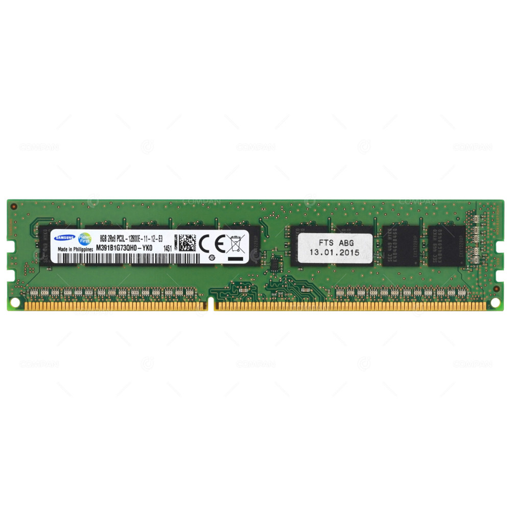 M391B1G73QH0-YK0 SAMSUNG DDR3 8GB 2RX8 PC3L-12800 1600MHZ UDIMM