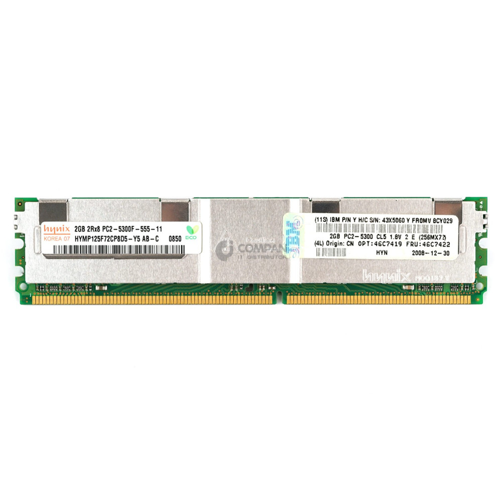 46C7422 IBM MEMORY 2GB 2RX8 PC2 5300F DDR2 - 46C7419