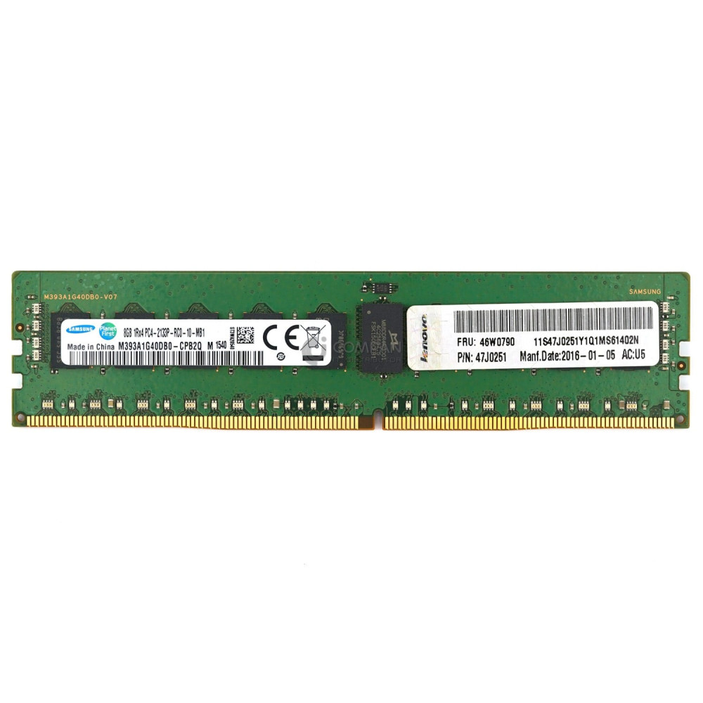 46W0790 IBM DDR4 8GB 1RX4 PC4-17000 2133MHZ RDIMM