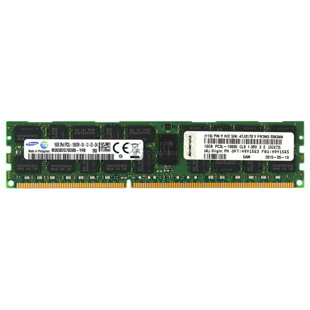 49Y1565 IBM DDR3 16GB 2RX4 PC3L-10600 1333MHZ RDIMM