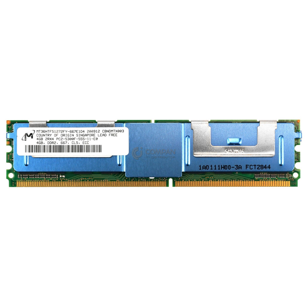 501-7954-01 SUN MEMORY 4GB 2RX4 PC2 5300F DDR2 - CF00501-7954, MT36HTF51272FY-667E1D4