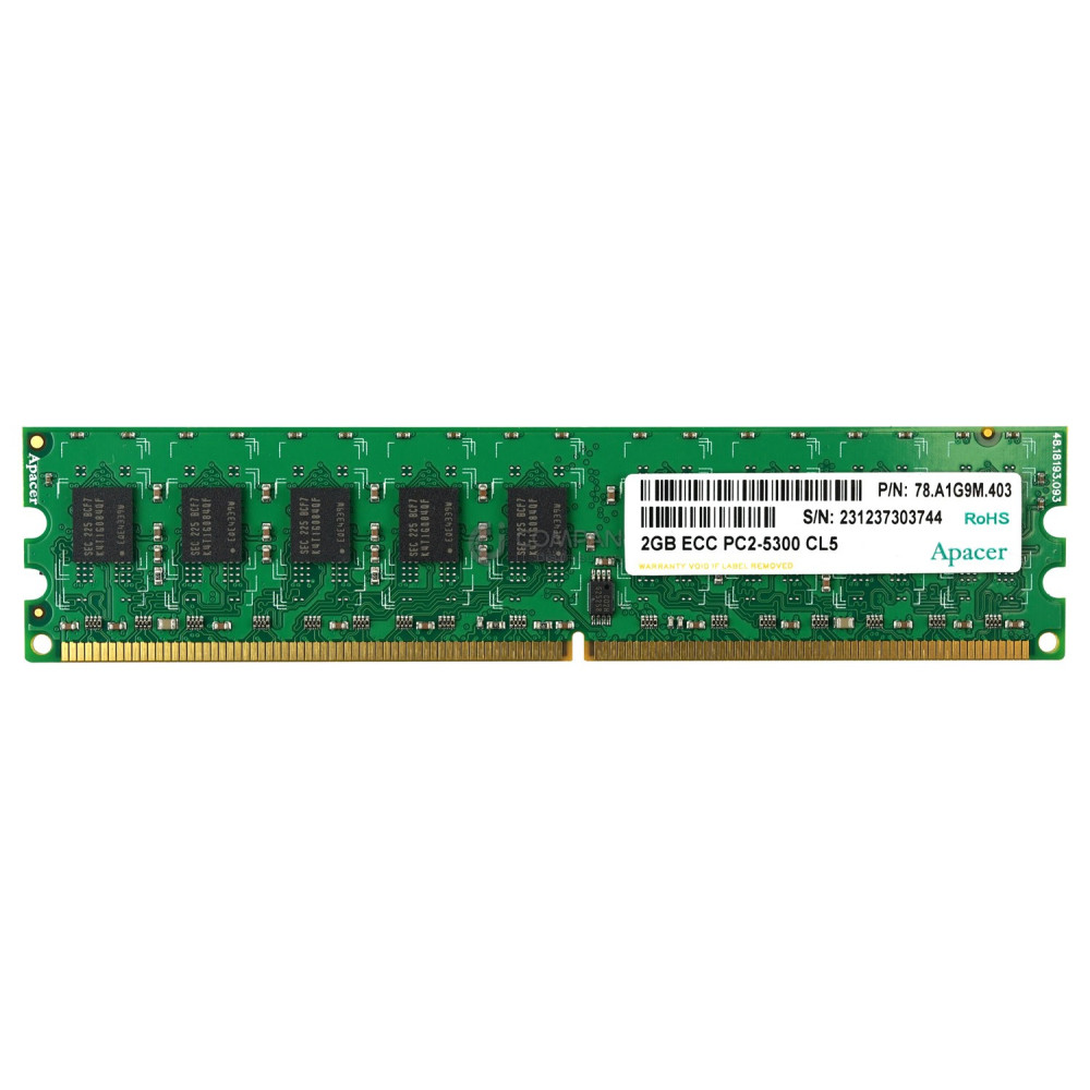 78.A1G9M.403 APACER 2GB PC2-5300 CL5 MEMORY