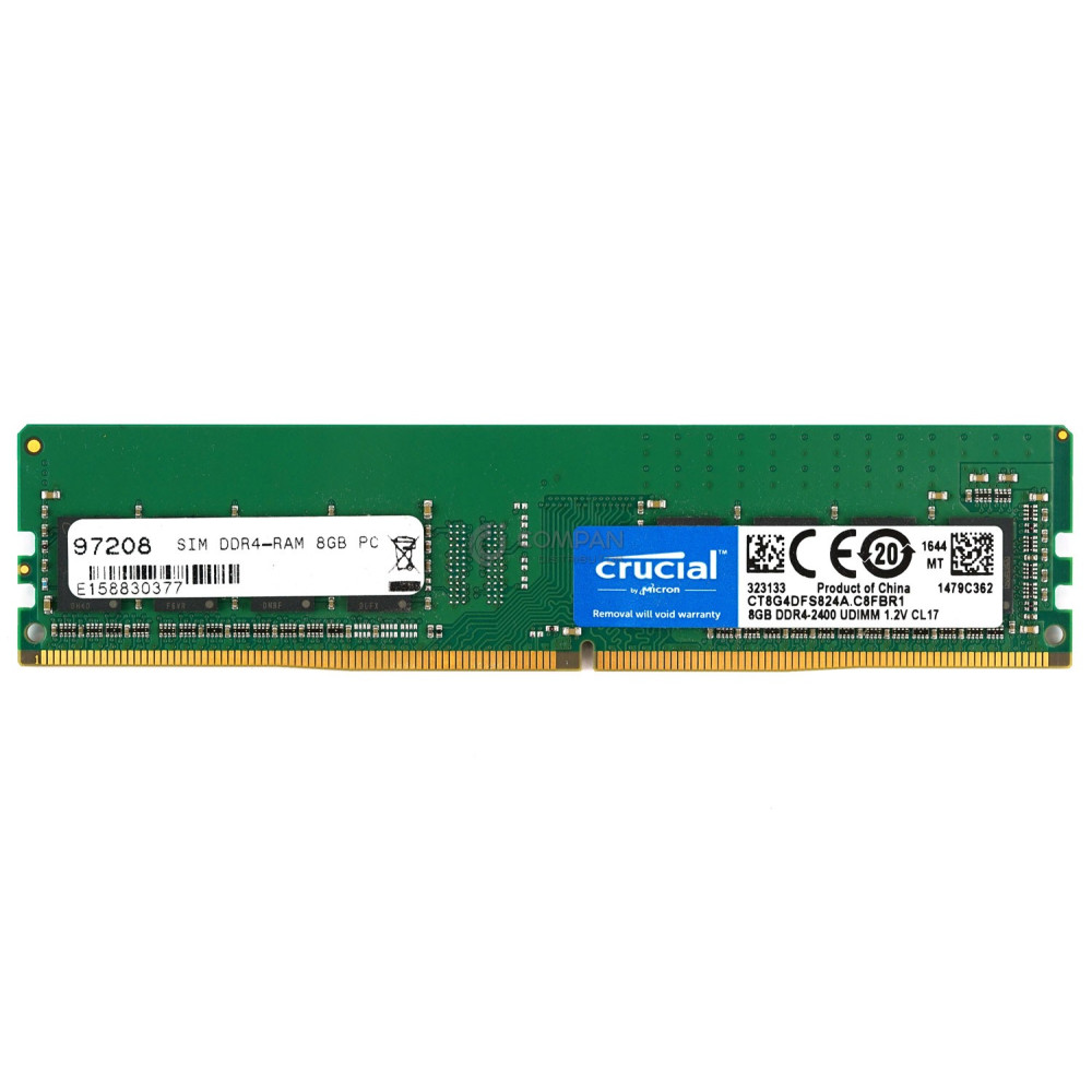 CT8G4DFS824A CRUCIAL MEMORY 8GB PC4 2400U DDR4 19200U - CT8G4DFS824A.C8FDD1