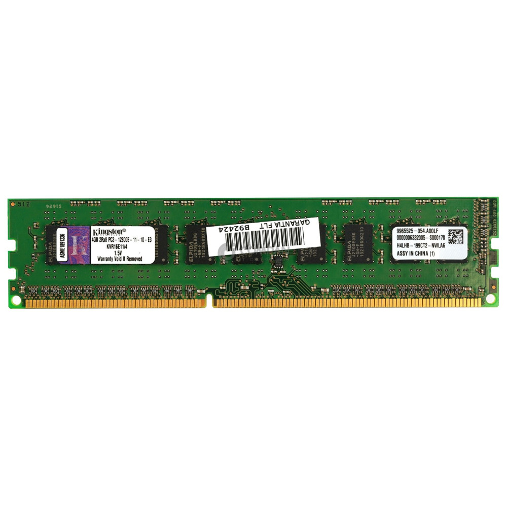 KVR16E11-4 KINGSTON DDR3 4GB 2RX8 PC3-12800 1600MHZ UDIMM