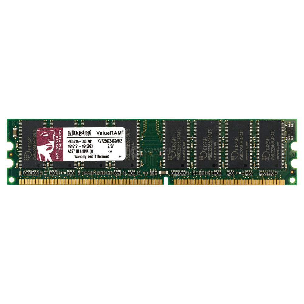 KVR266X64C2-512 KINGSTON 512MB PC-2100 DDR-266MHZ CL2 MEMORY