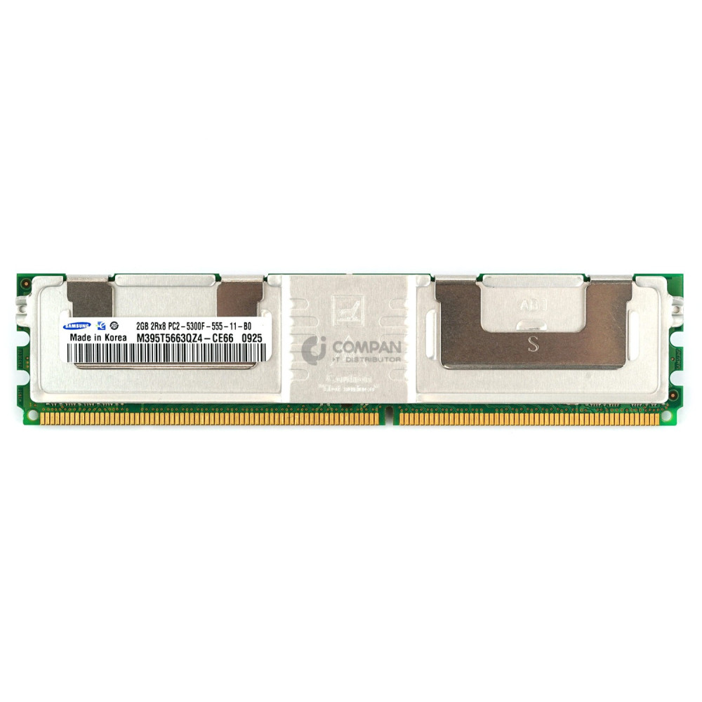 M395T5663QZ4-CE66 SAMSUNG MEMORY 2GB 2RX8 PC2 5300F DDR2