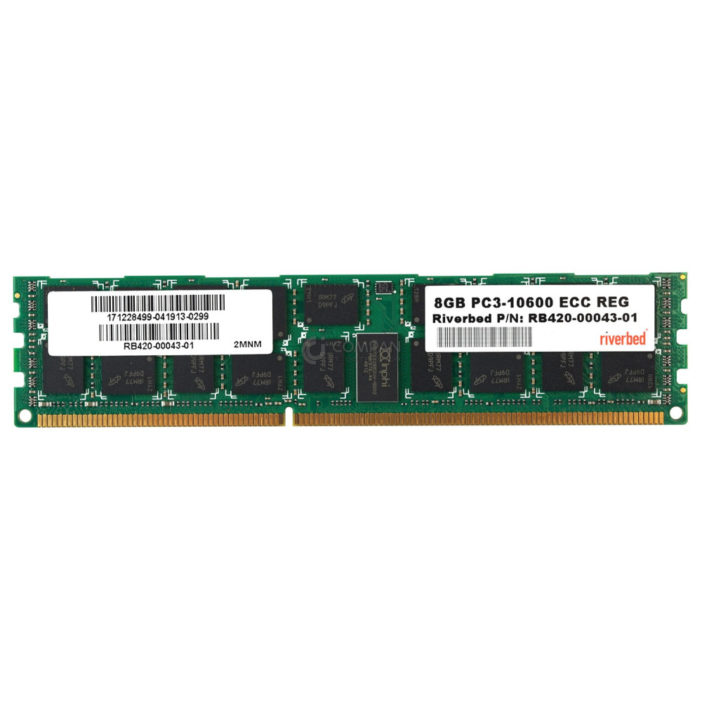 RB420-00043-01 RIVERBED 8GB PC3-10600R REG ECC MEMORY FOR RIVERBED STEELHEAD