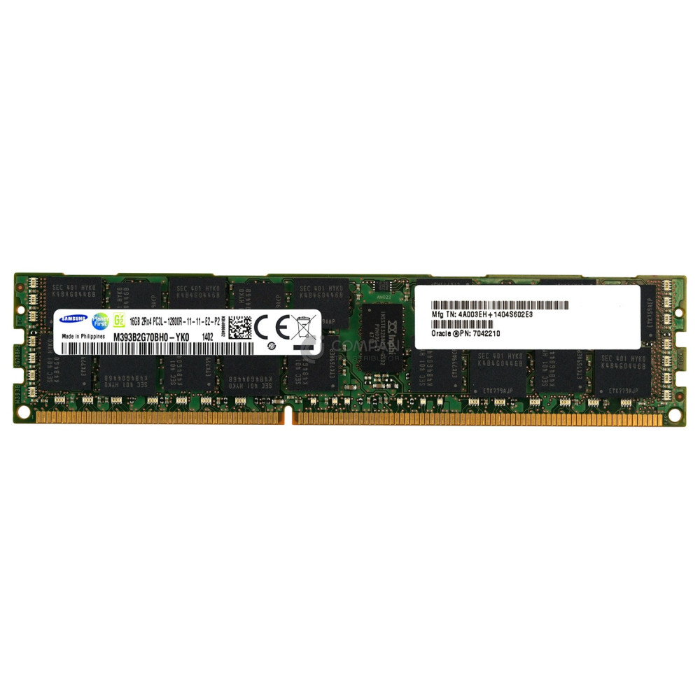 7042210 SUN ORACLE DDR3 16GB 2RX4 PC3L-12800 1600MHZ RDIMM CAS 11-11-11