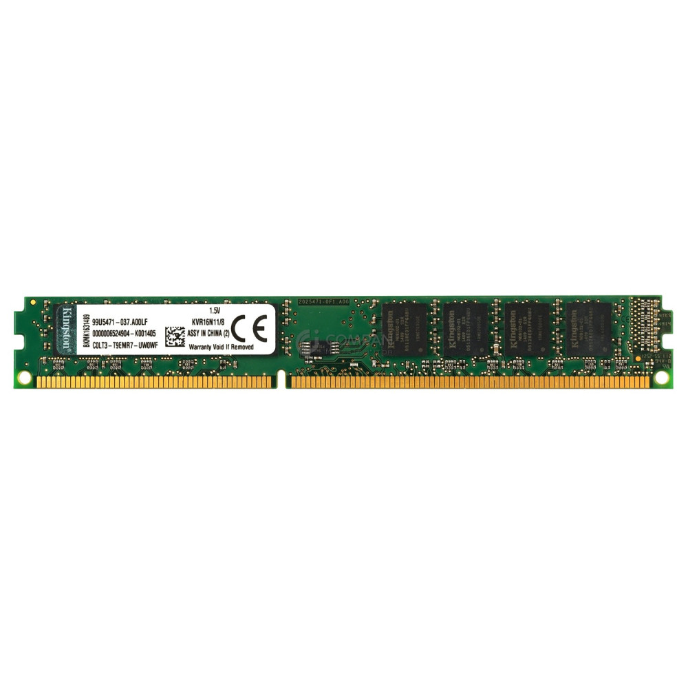 99U5471-037-A00LF KINGSTON MEMORY 8GB PC3-12800U DDR3 - 99U5471-037.A00LF, KVR16N11/8