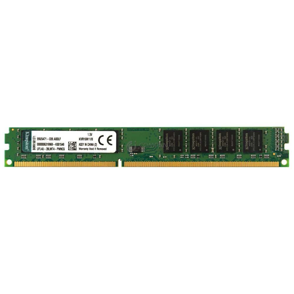 99U5471-039-A00LF KINGSTON MEMORY 8GB PC3-12800U DDR3 - 99U5471-039.A00LF, KVR16N11/8
