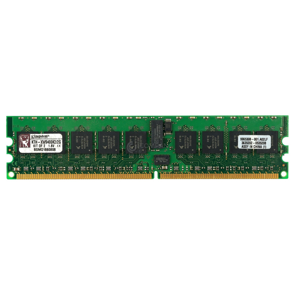 KTH-XW4400E6-2G KINGSTON MEMORY 1GB 1RX8 PC2 6400E DDR2 - KTH-XW4400E6/2G
