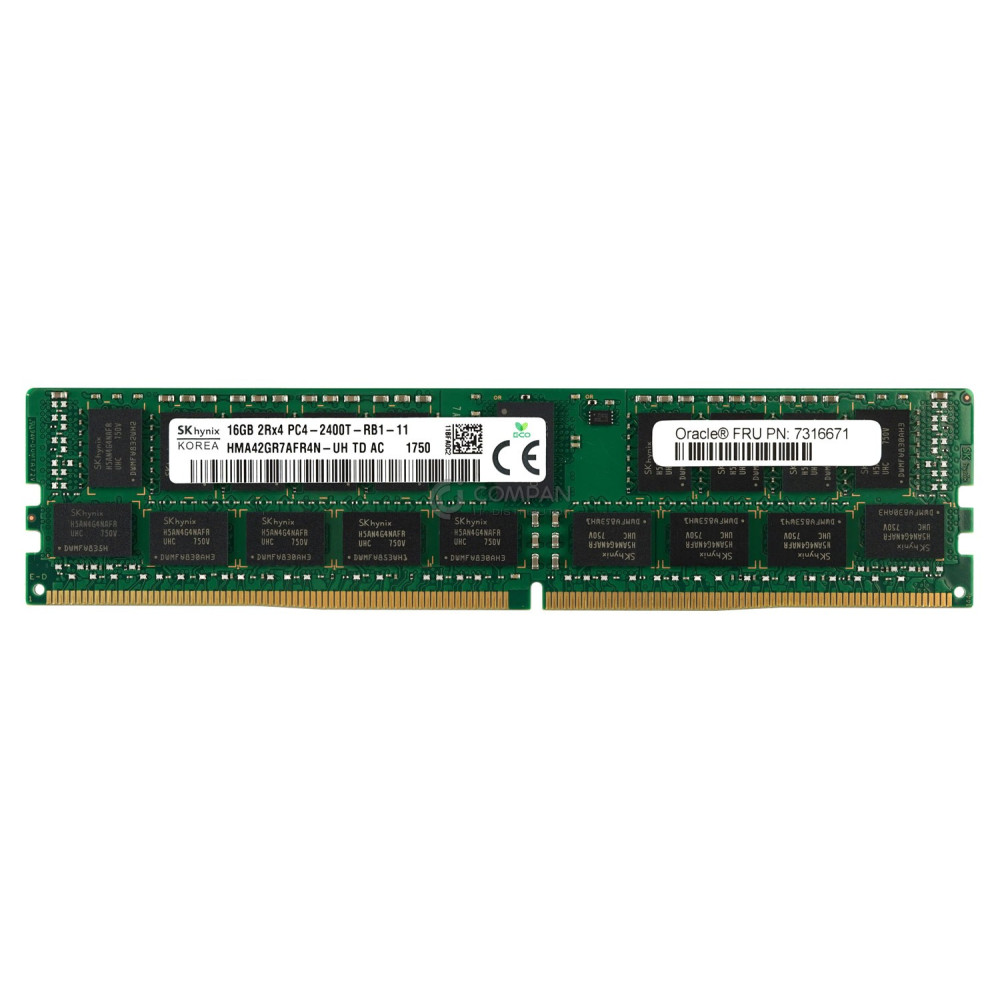 7316671 SUN ORACLE 16GB 2RX4 PC4-2400T MEMORY