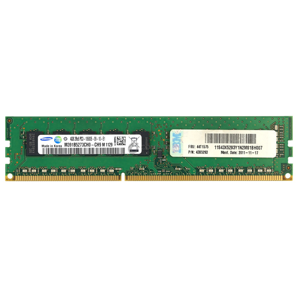 44T1575 IBM MEMORY 4GB PC3 10600 1333MHZ DDR3 - 43X5293