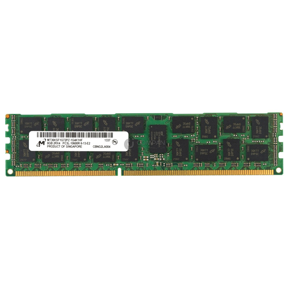 MT36KSF1G72PZ-1G4K1 MICRON DDR3 8GB 2RX4 PC3L-10600 1333MHZ RDIMM CAS 9-9-9