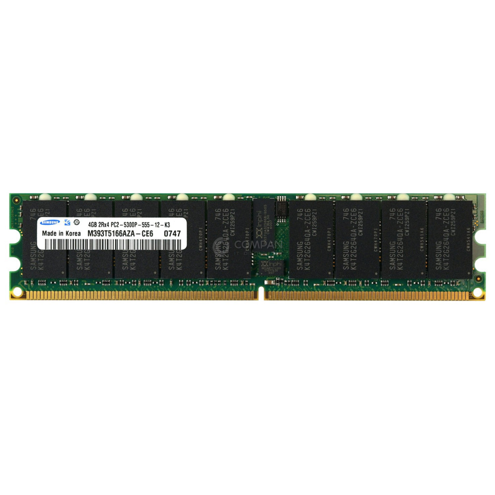 371-2326-01 SUN MEMORY 4GB 2RX4 PC2 5300P DDR2 MT36HTF51272PY-667E1, M393T5166AZA-CE6