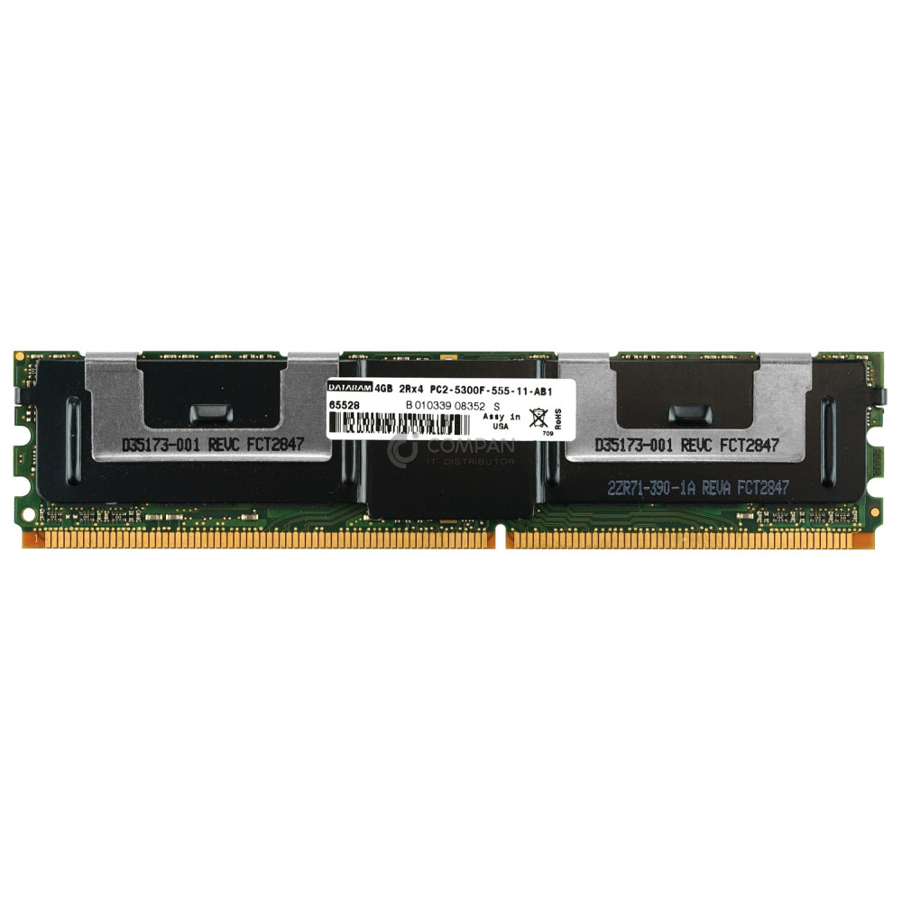 65528 DATARAM MEMORY 4GB 2RX4 PC2-5300F DDR2 2ZR71-390-1A