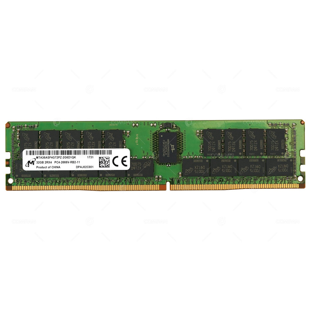 MTA36ASF4G72PZ-2G6D1 MICRON DDR4 32GB 2RX4 PC4-21333 2666MHZ RDIMM