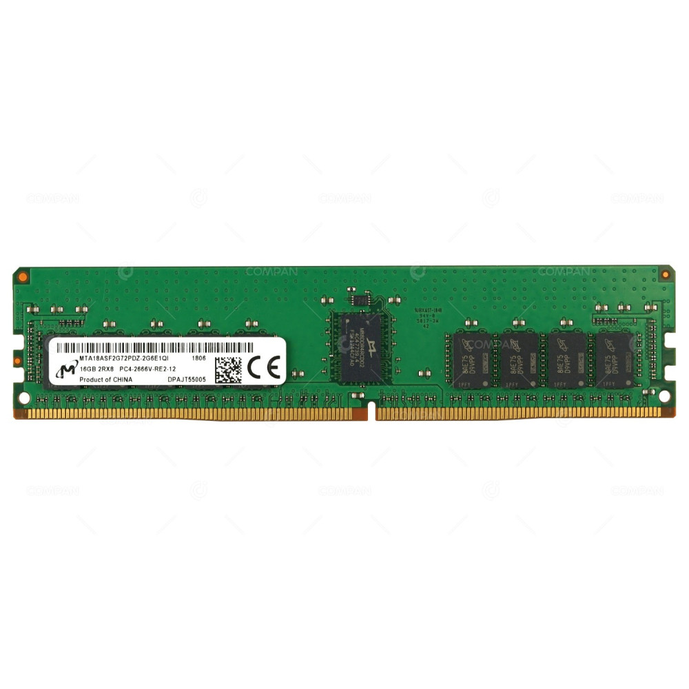MTA18ASF2G72PDZ-2G6E1 MICRON DDR4 16GB 2RX8 PC4-21333 2666MHZ RDIMM
