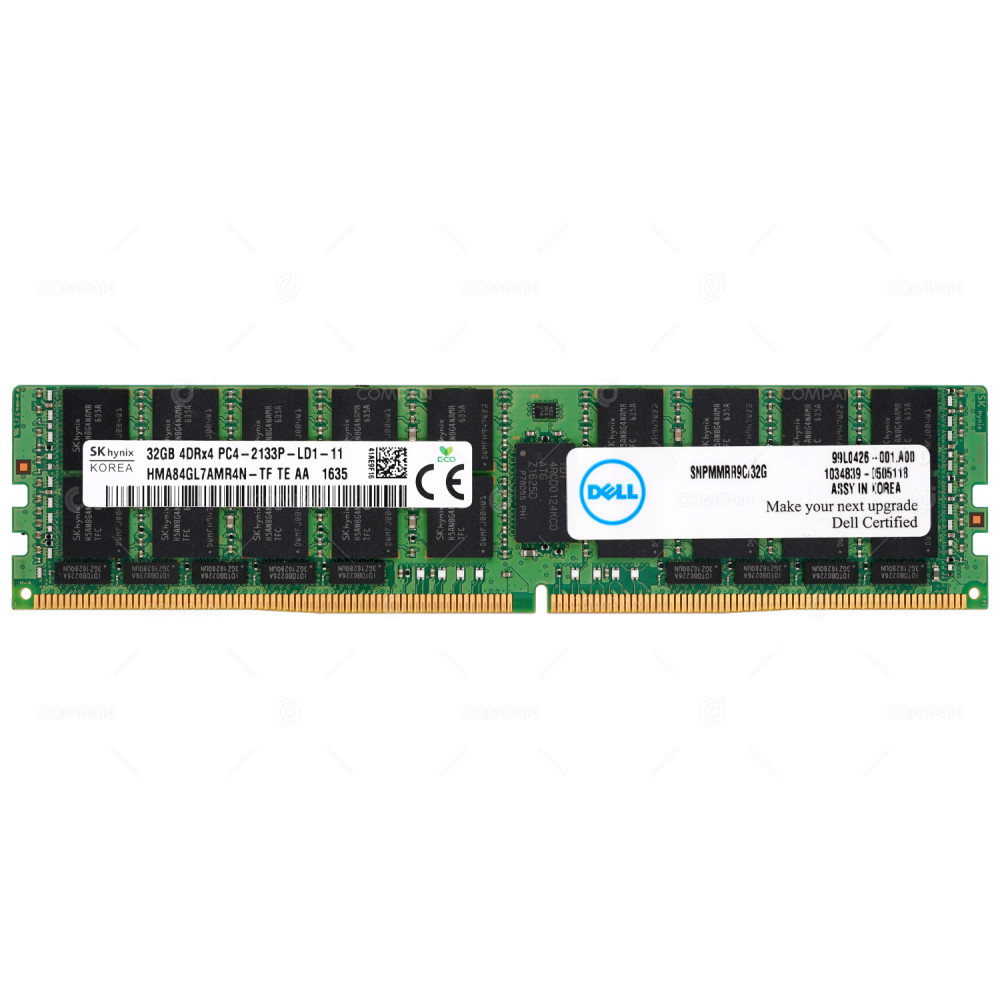 SNPMMRR9C-32G DELL DDR4 32GB 4DRX4 PC4-17000 2133MHZ LRDIMM