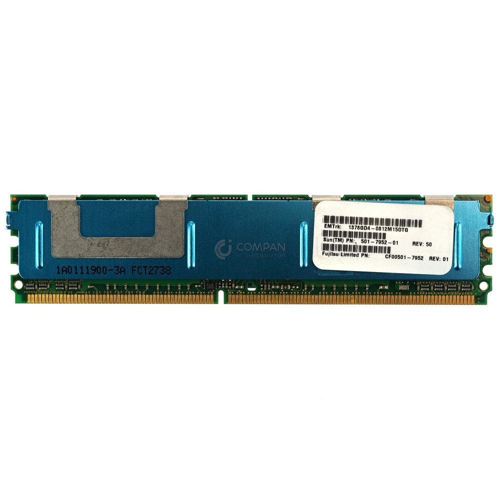 501-7952-01 SUN MEMORY 1GB 2RX8 PC2-5300F DDR2 CF00501-7952