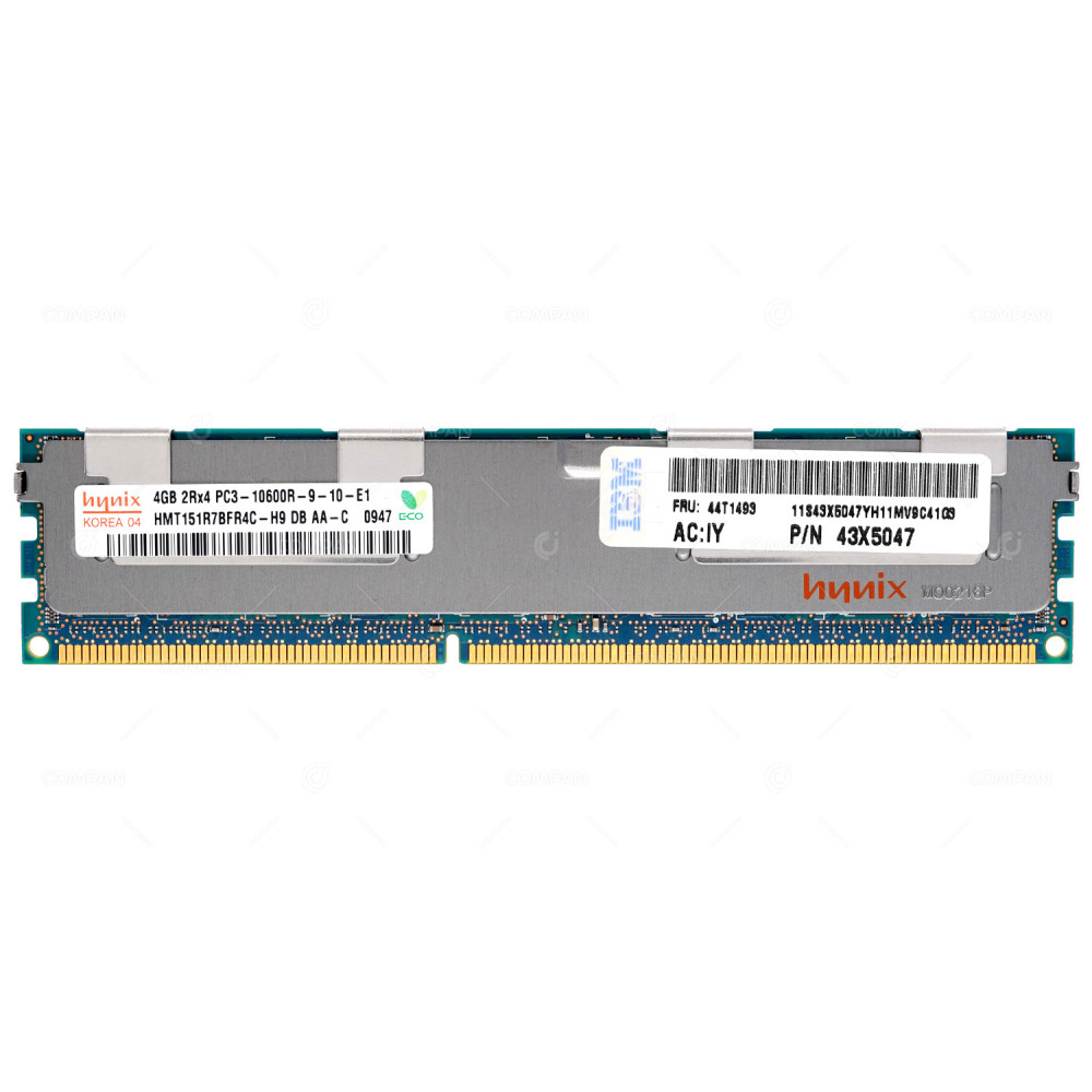 44T1493 IBM DDR3 4GB 2RX4 PC3-10600 1333MHZ RDIMM