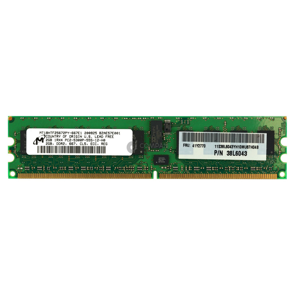 41Y2770 IBM MEMORY 2GB 1RX4PC2 5300P DDR2 41Y2771, 38L6043
