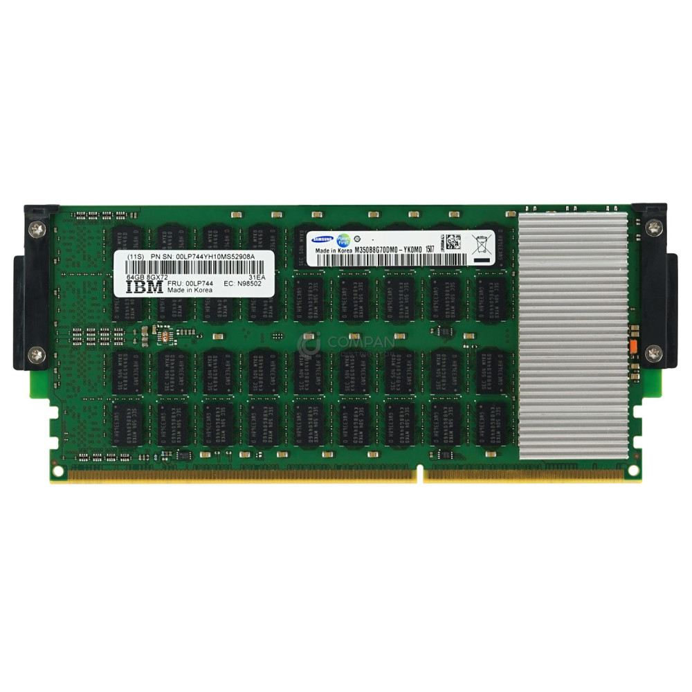 00LP744 IBM DDR3 64GB 8GX72 PC3-12800 1600MHZ FOR S822 PSERIES POWER8